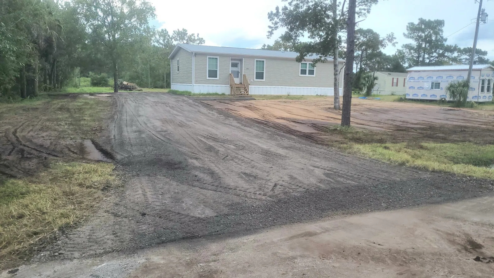Finished driveway to a home in Osceola County, FL